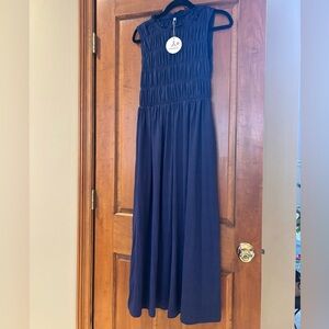 Casual Navy Blue Dress with pockets Sz M